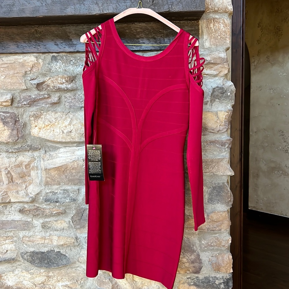 Red Bebe dress NWT
